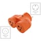 Ac Works Plug Adapter, 5-15/20R, TT-30P, 5-20P, Orange ADVTT520 - alternate 7